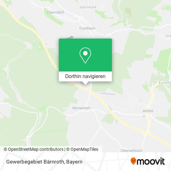 Gewerbegebiet Bärnroth Karte