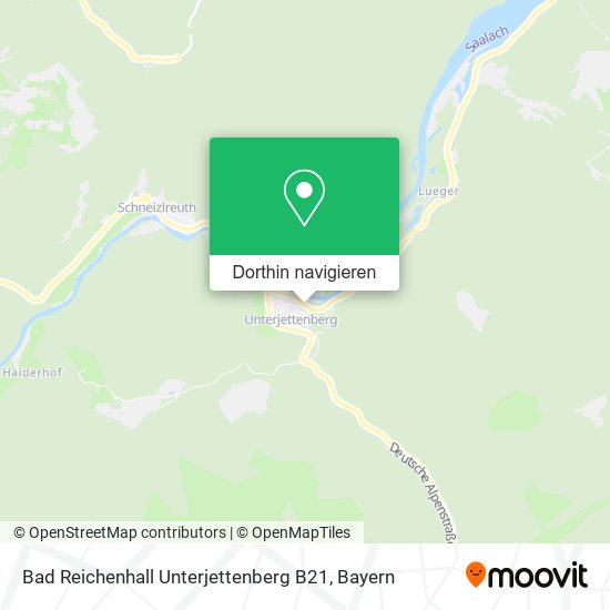 Bad Reichenhall Unterjettenberg B21 Karte