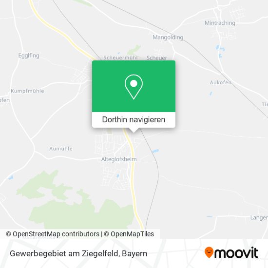 Gewerbegebiet am Ziegelfeld Karte