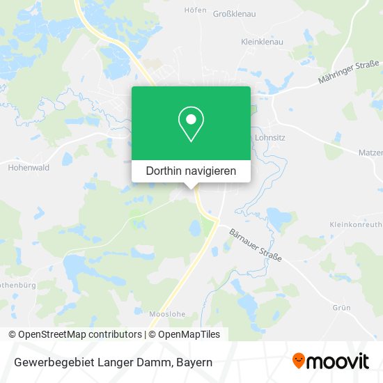 Gewerbegebiet Langer Damm Karte