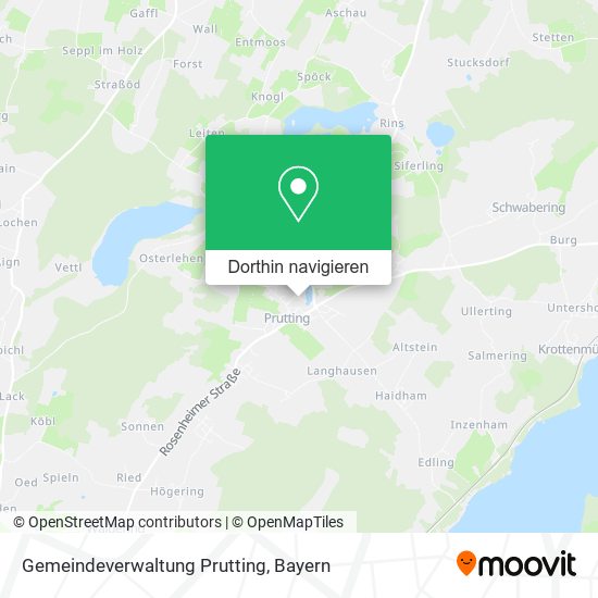 Gemeindeverwaltung Prutting Karte