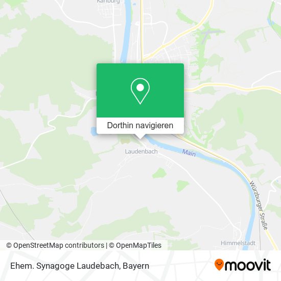 Ehem. Synagoge Laudebach Karte