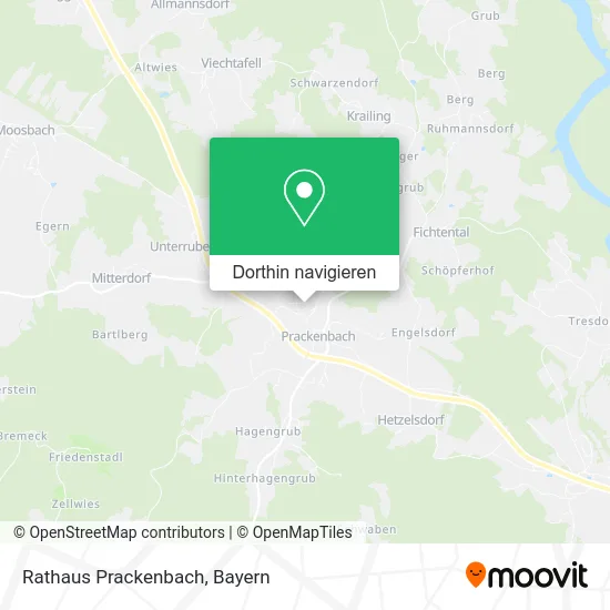 Rathaus Prackenbach Karte