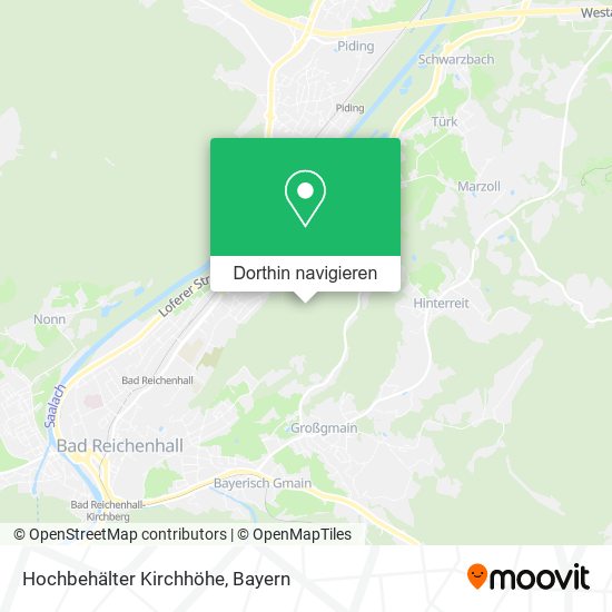 Hochbehälter Kirchhöhe Karte