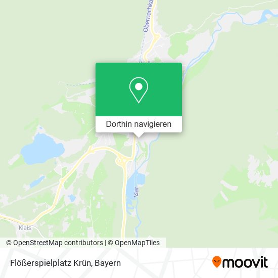 Flößerspielplatz Krün Karte