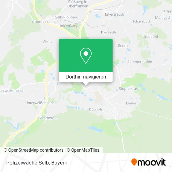 Polizeiwache Selb Karte