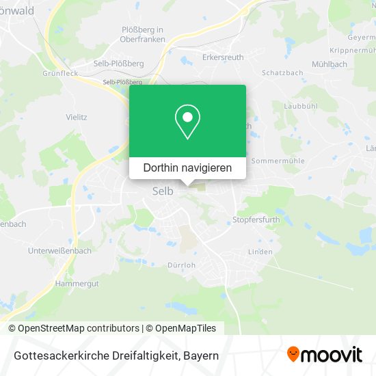 Gottesackerkirche Dreifaltigkeit Karte