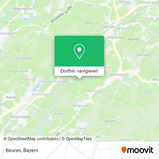 Beuren Karte