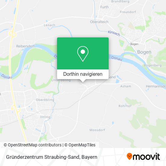 Gründerzentrum Straubing-Sand Karte