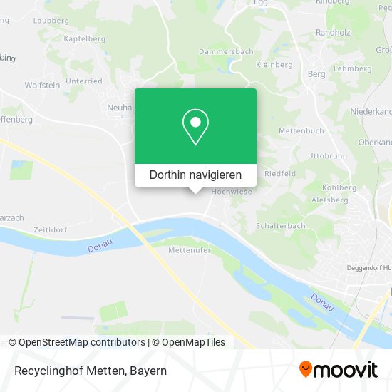 Recyclinghof Metten Karte