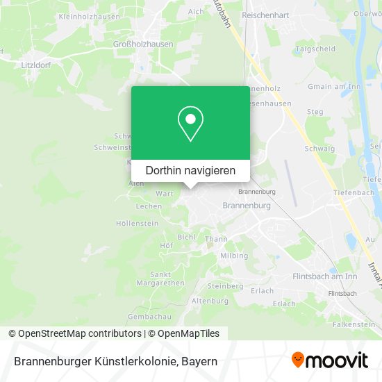 Brannenburger Künstlerkolonie Karte