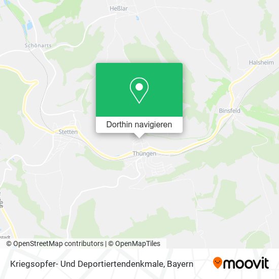 Kriegsopfer- Und Deportiertendenkmale Karte