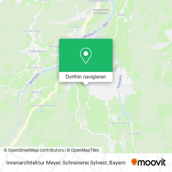 Innenarchitektur Meyer, Schreinerei Sylvest Karte