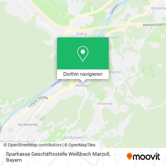 Sparkasse Geschäftsstelle Weißbach Marzoll Karte