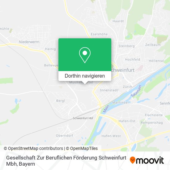 Gesellschaft Zur Beruflichen Förderung Schweinfurt Mbh Karte