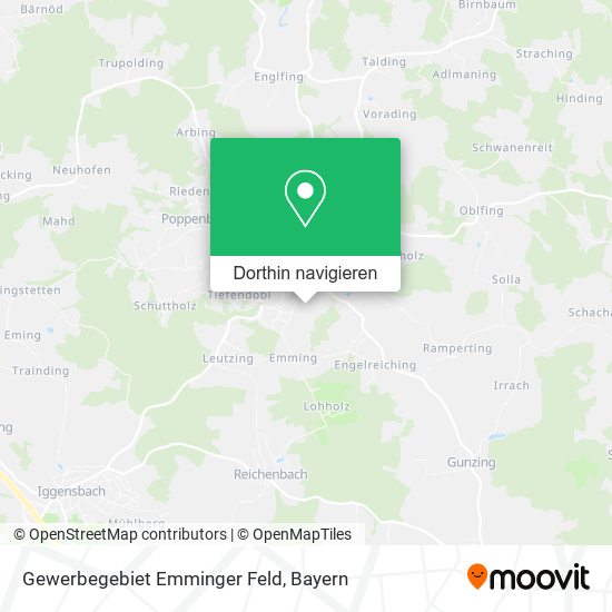 Gewerbegebiet Emminger Feld Karte