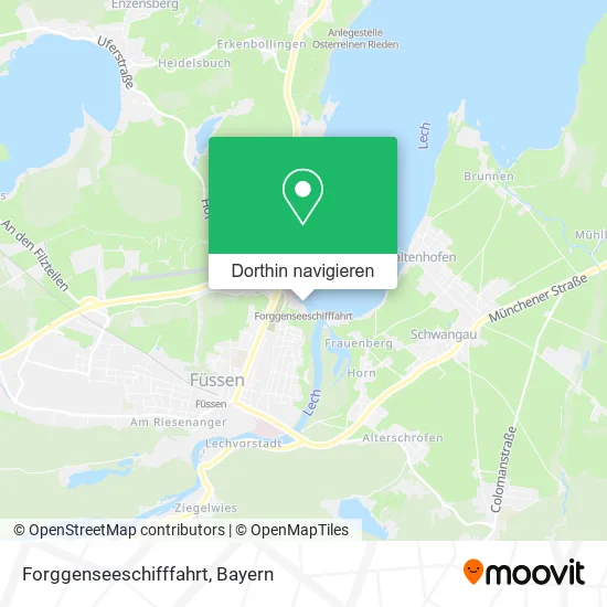 Forggenseeschifffahrt Karte