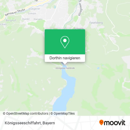 Königsseeschiffahrt Karte