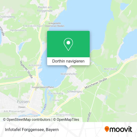 Infotafel Forggensee Karte