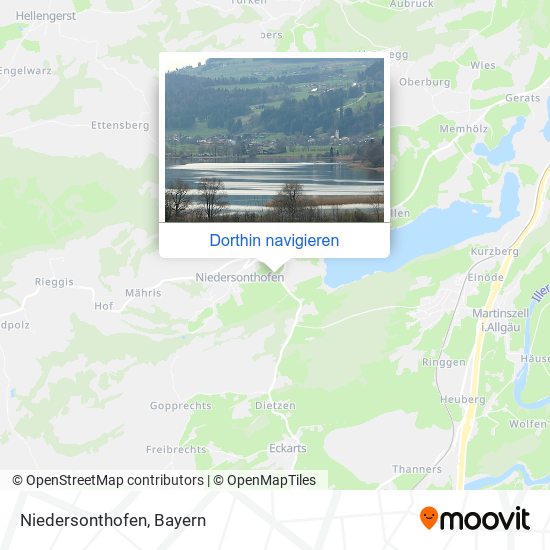 Niedersonthofen Karte