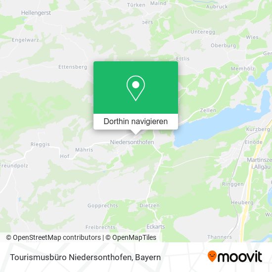 Tourismusbüro Niedersonthofen Karte