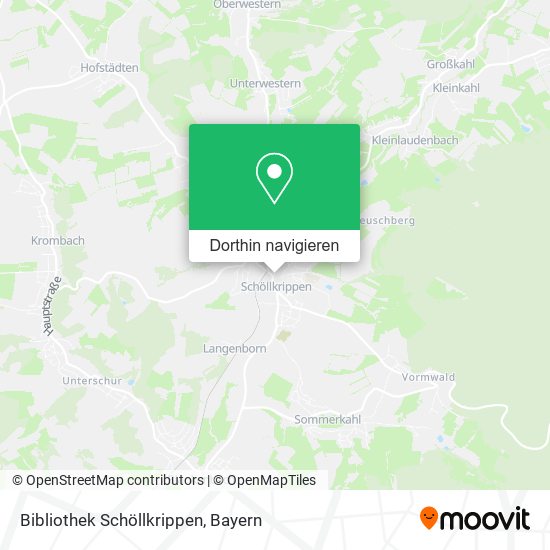 Bibliothek Schöllkrippen Karte