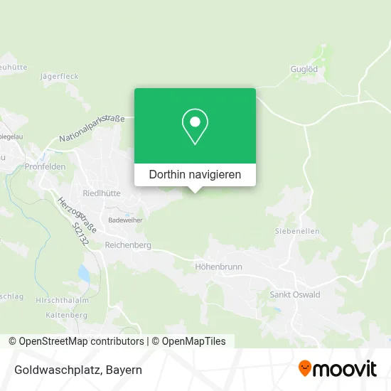 Goldwaschplatz Karte