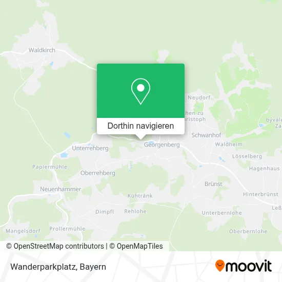 Wanderparkplatz Karte