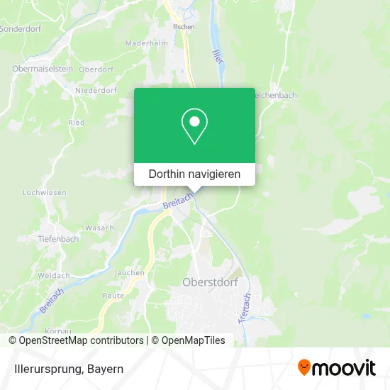 Illerursprung Karte