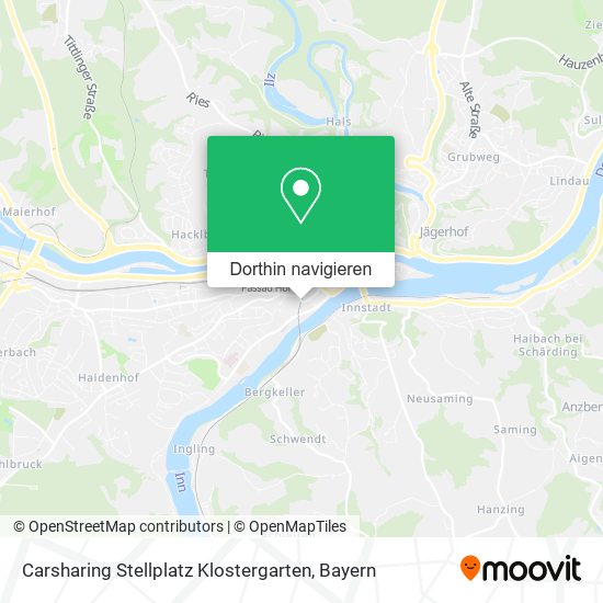 Carsharing Stellplatz Klostergarten Karte