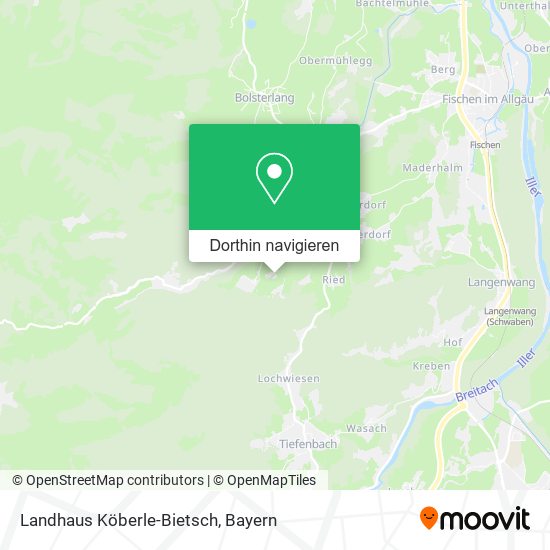 Landhaus Köberle-Bietsch Karte