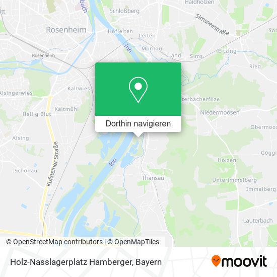 Holz-Nasslagerplatz Hamberger Karte