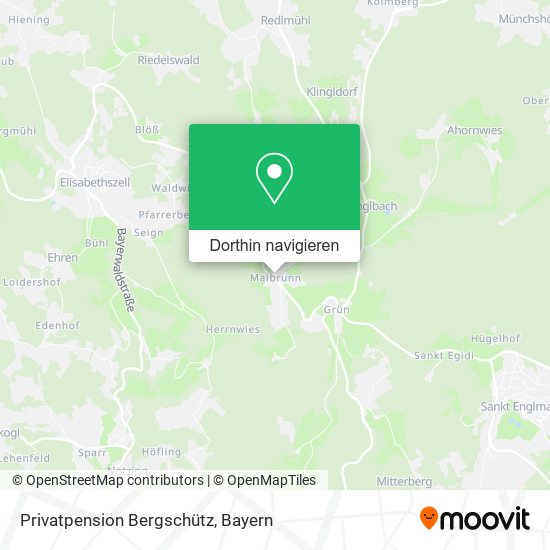 Privatpension Bergschütz Karte