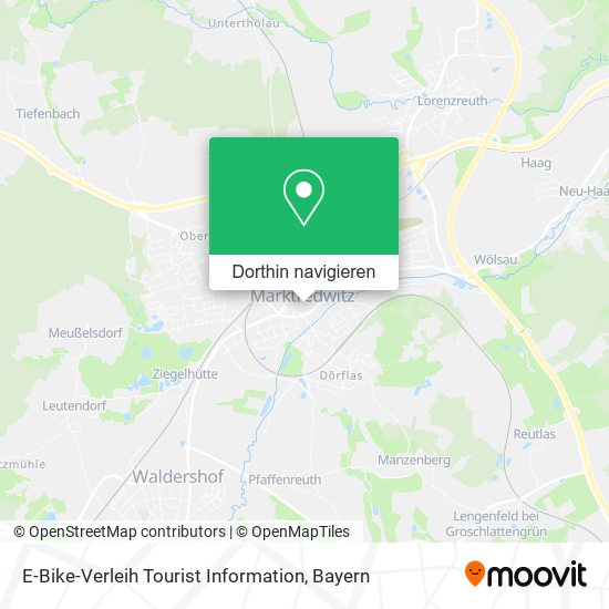 E-Bike-Verleih Tourist Information Karte