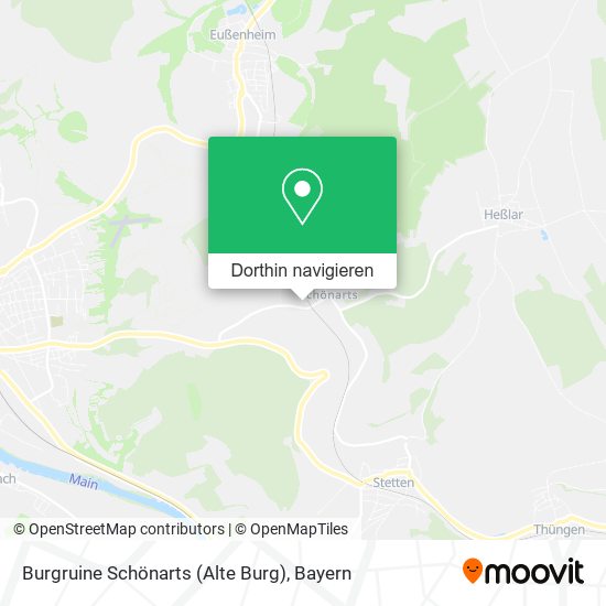 Burgruine Schönarts (Alte Burg) Karte