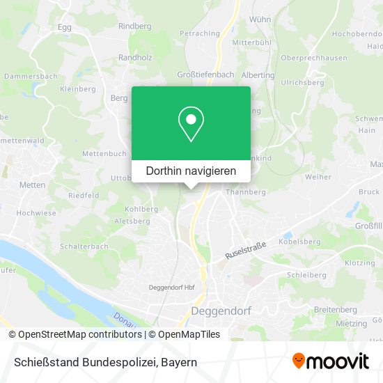 Schießstand Bundespolizei Karte