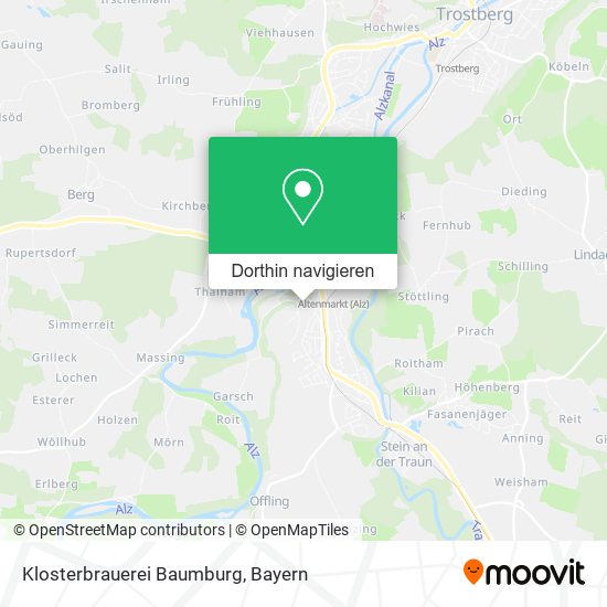 Klosterbrauerei Baumburg Karte
