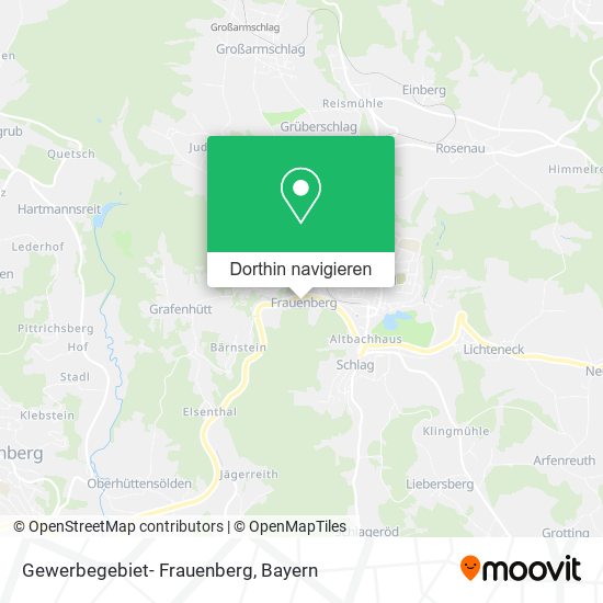 Gewerbegebiet- Frauenberg Karte
