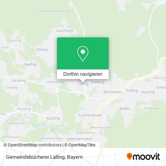 Gemeindebücherei Lalling Karte