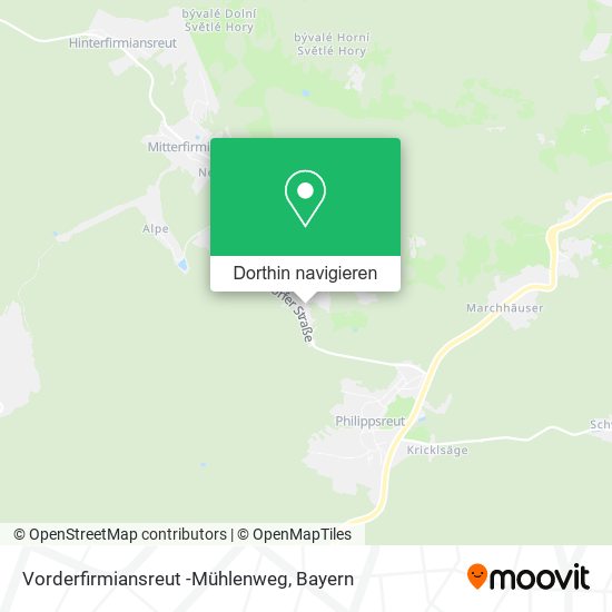 Vorderfirmiansreut -Mühlenweg Karte