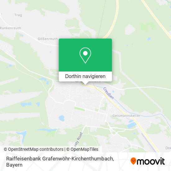 Raiffeisenbank Grafenwöhr-Kirchenthumbach Karte