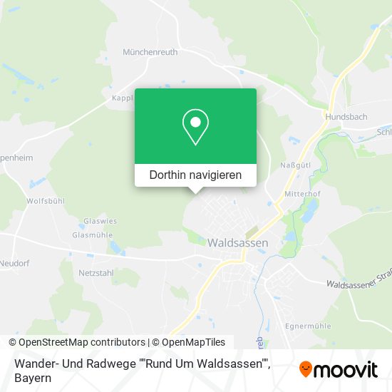 Wander- Und Radwege ""Rund Um Waldsassen"" Karte