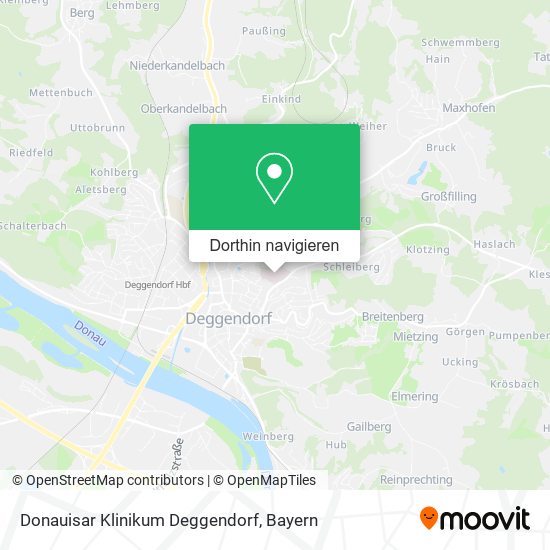 Donauisar Klinikum Deggendorf Karte