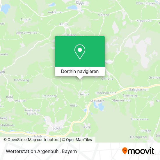 Wetterstation Argenbühl Karte