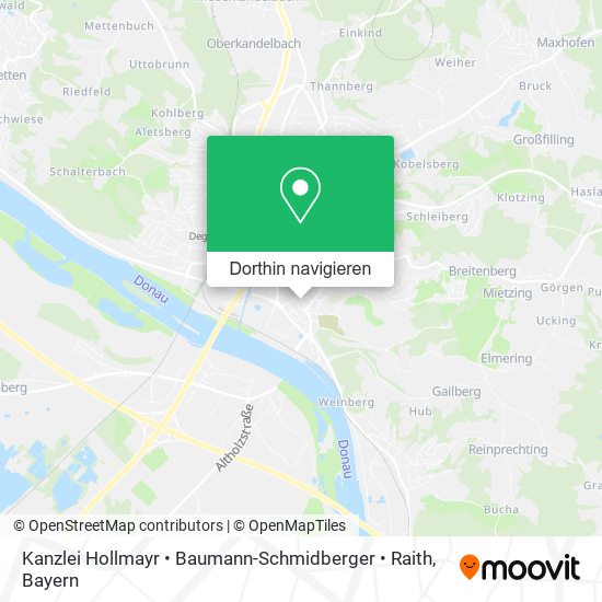 Kanzlei Hollmayr • Baumann-Schmidberger • Raith Karte