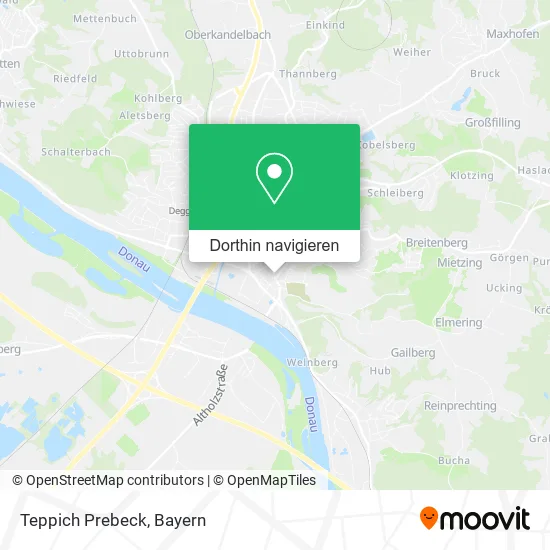 Teppich Prebeck Karte