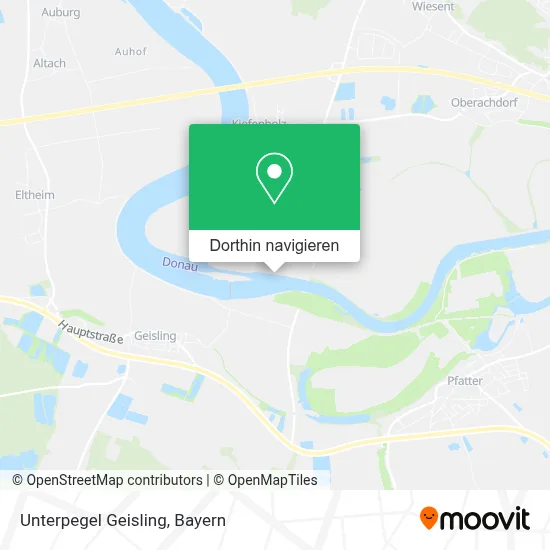 Unterpegel Geisling Karte