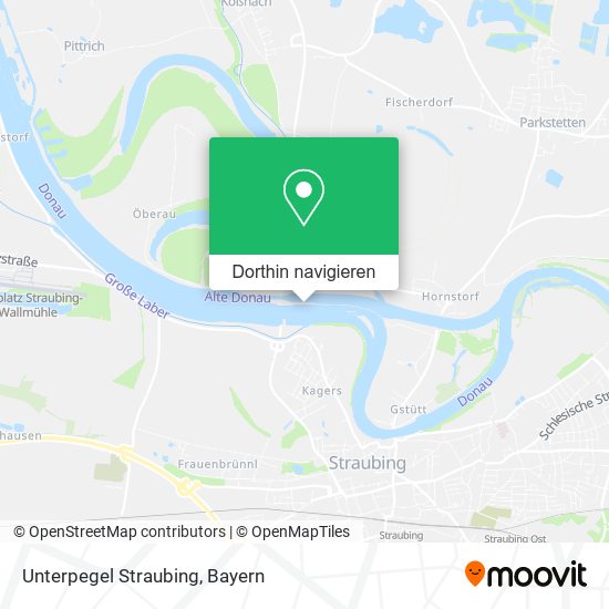 Unterpegel Straubing Karte