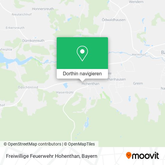 Freiwillige Feuerwehr Hohenthan Karte