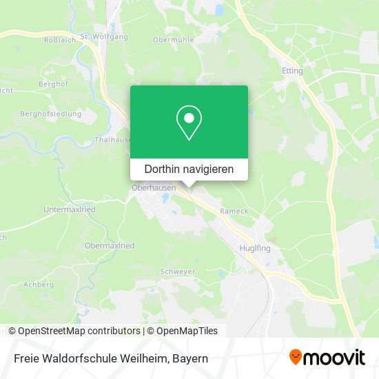 Freie Waldorfschule Weilheim Karte